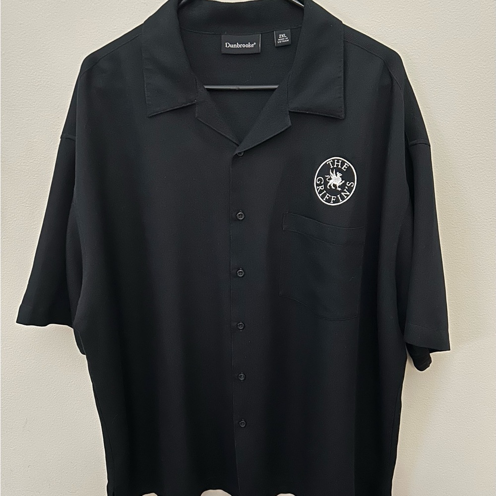 Dunbrooke Black Casual Button Down Shirt